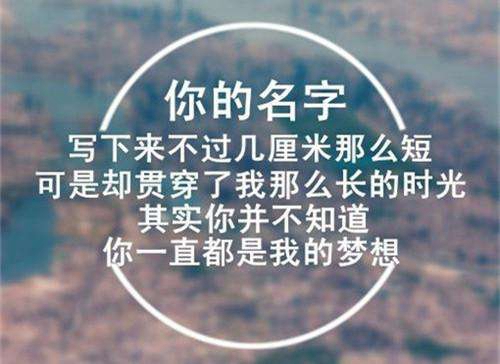 簡短的肉麻情話